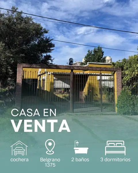 Casa de 3 dormitorios en venta en Concepción del Uruguay