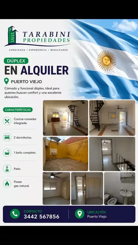 Casa de 2 dormitorios en alquiler en Costanera, Concepción del Uruguay